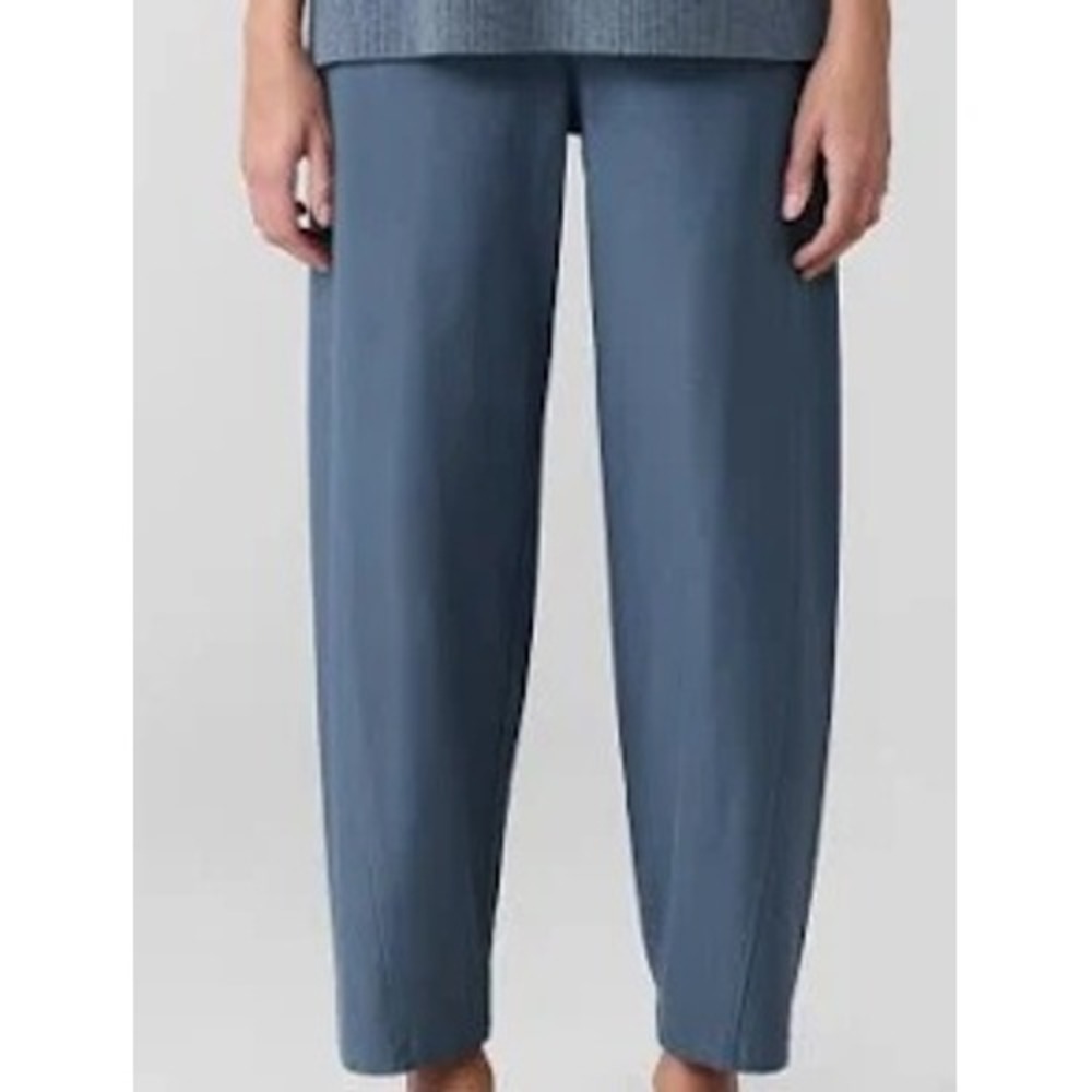 Eileen Fisher Lantern pants women 3X Eclipse blue washable stretch crepe travel